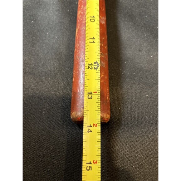 Vintage Red 24 oz Plumb Ball Peen Hammer Auto Body Machinist Blacksmith Tool - Picture 8 of 11